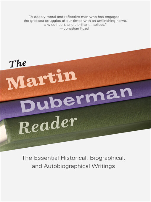 Cover image for The Martin Duberman Reader